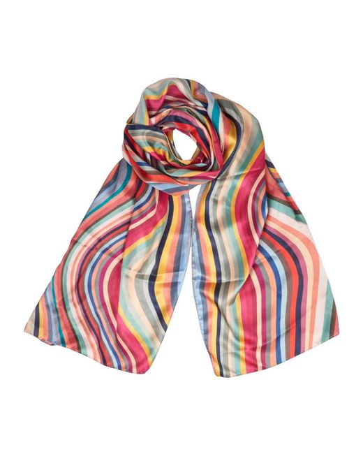 PS by Paul Smith Red Silky Scarves