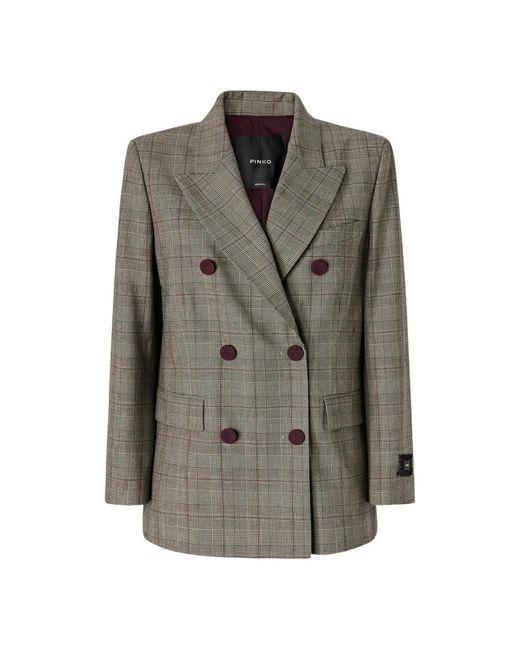 Pinko New Guinea Giacca Misto Lana in het Green