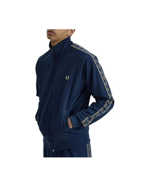 Zip-Throughs Fred Perry de hombre de color Blue