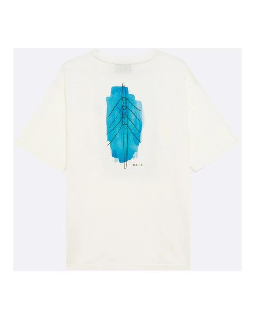 T-Shirts Date de hombre de color White