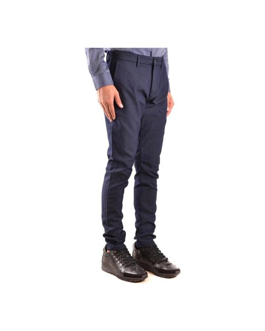 Emporio Armani Blue Skinny Trousers for men
