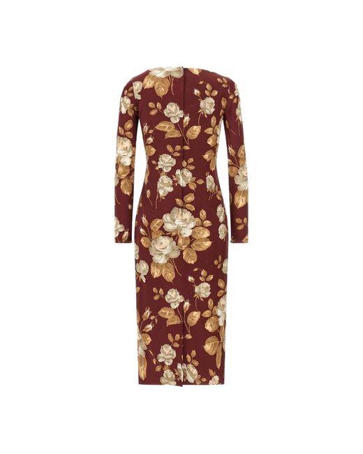 Dolce & Gabbana Midi Dresses in het Multicolor