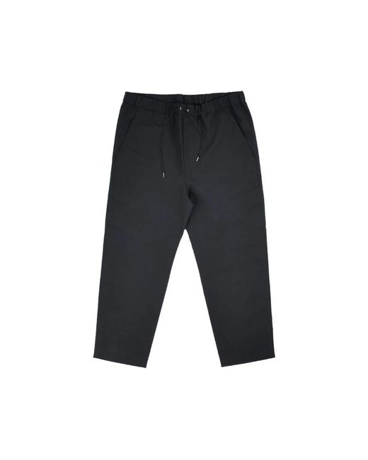 Pantaloni neri con coulisse tessuti di OAMC in Gray da Uomo