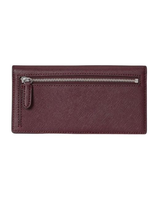 Ralph Lauren Purple Slim Wallet Wallet Medium