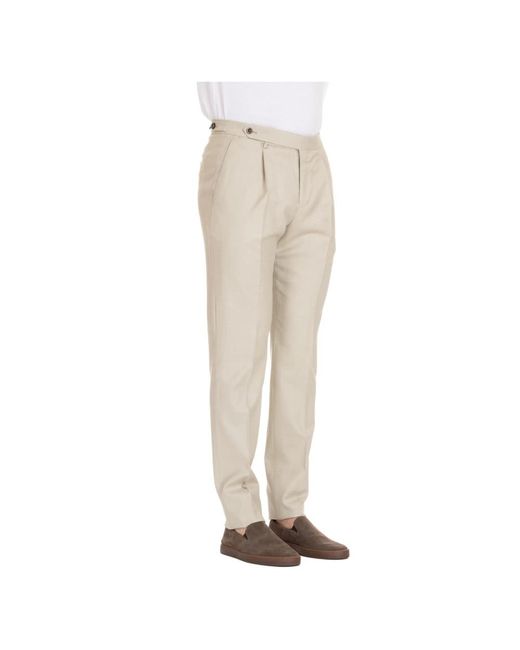 Trousers > suit trousers PT Torino pour homme en coloris Natural