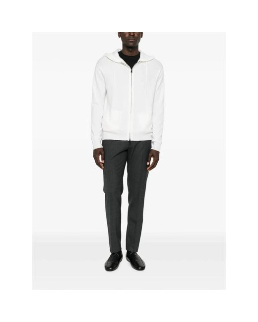 Lisa Yang White Zip-Throughs for men