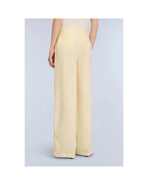 Semicouture Natural Wide Trousers