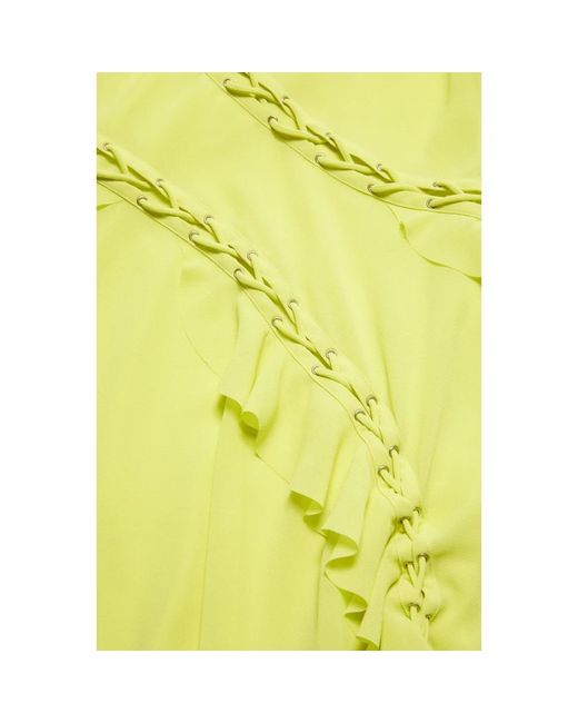 Acne Yellow Short Dresses