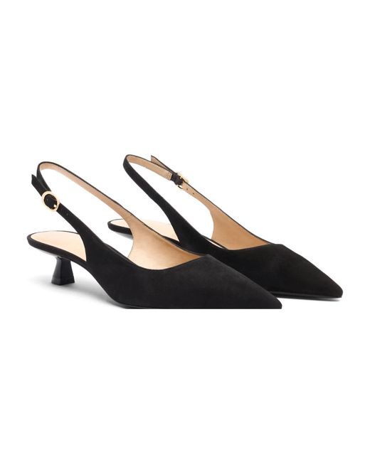 Stuart Weitzman Black Stuart Sculpt Slingback 35