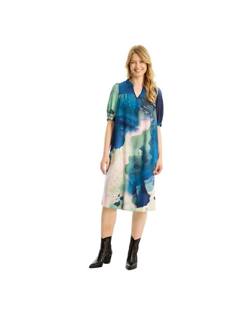 iN FRONT Midi Dresses in het Blue
