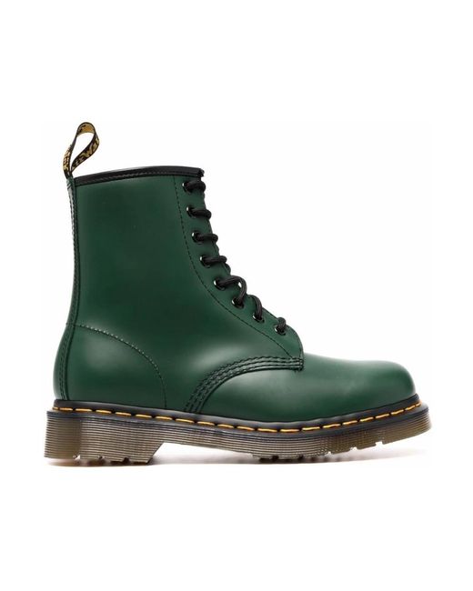 Dr. Martens Green Lace-Up Boots