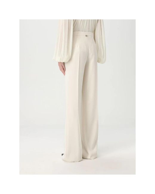 Twinset White Wide Trousers