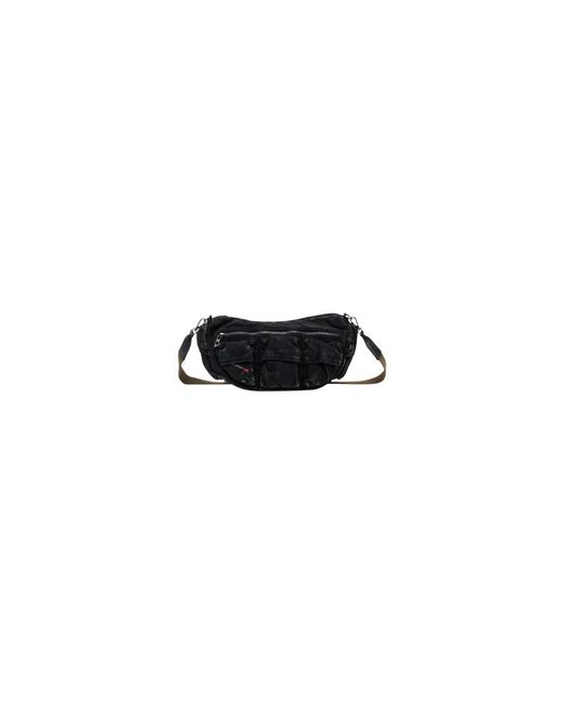 DIESEL Black Cross Body Bags for men