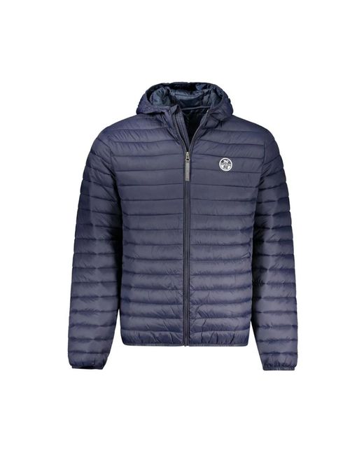 Giacca blu con cappuccio e zip di North Sails in Blue da Uomo