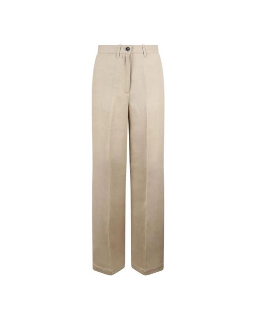 Nine:inthe:morning Natural Wide Trousers