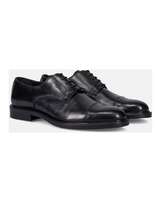 Sangiorgio Black Dress Shoes for men