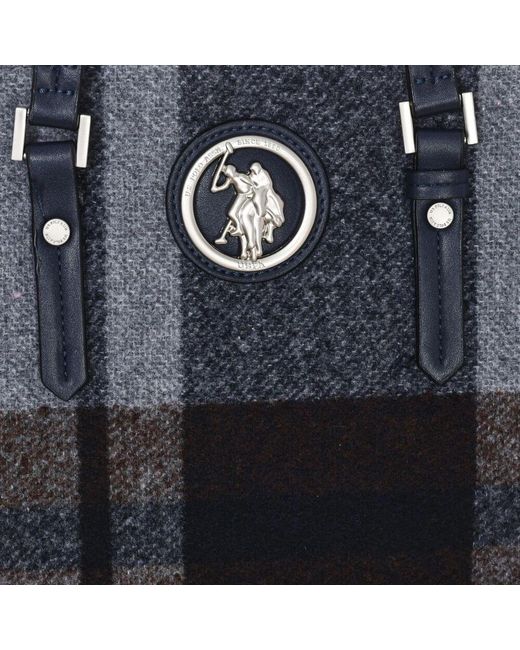 U.S. POLO ASSN. Black Synthetische shopper tasche mit reißverschluss