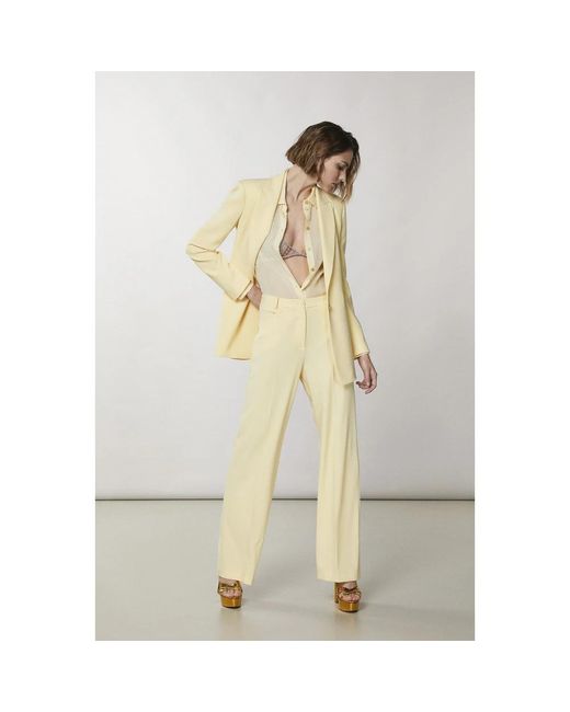 Patrizia Pepe Natural Wide Trousers