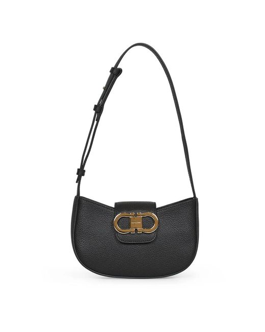 Ferragamo Black Shoulder Bags