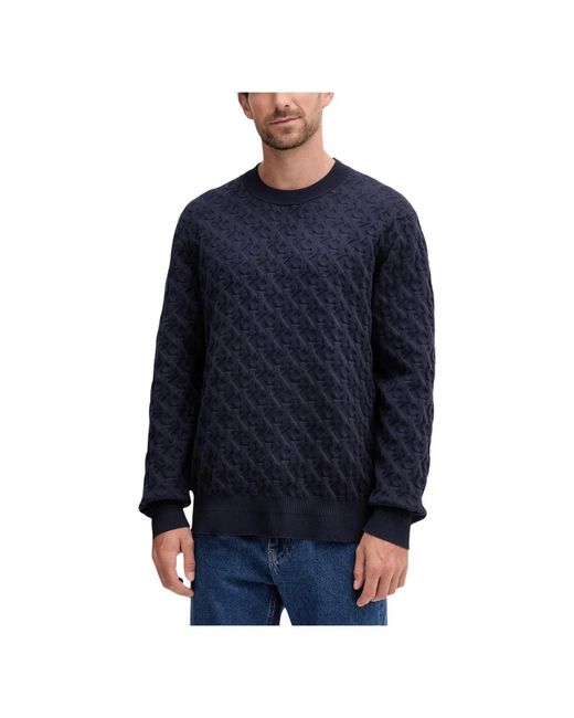 Calvin Klein Blue Round-Neck Knitwear for men