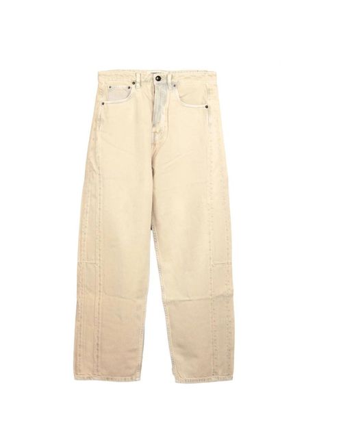 Semicouture Natural Loose-Fit Jeans