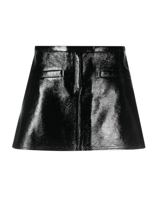 Short Skirts Courreges de color Black