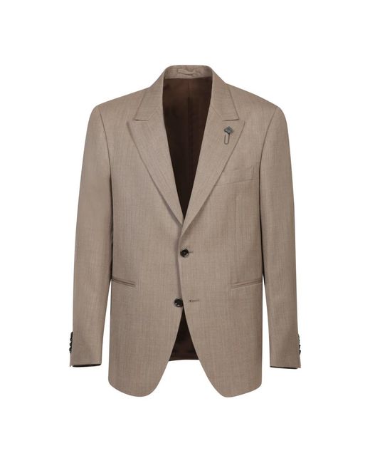 Single Breasted Suits Lardini de hombre de color Brown