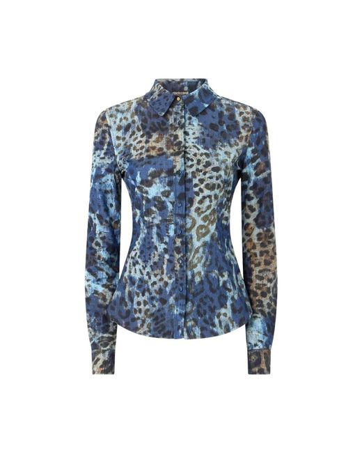 Roberto Cavalli Blue Shirts