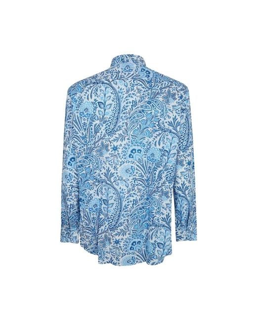 Etro Blue Casual Shirts for men