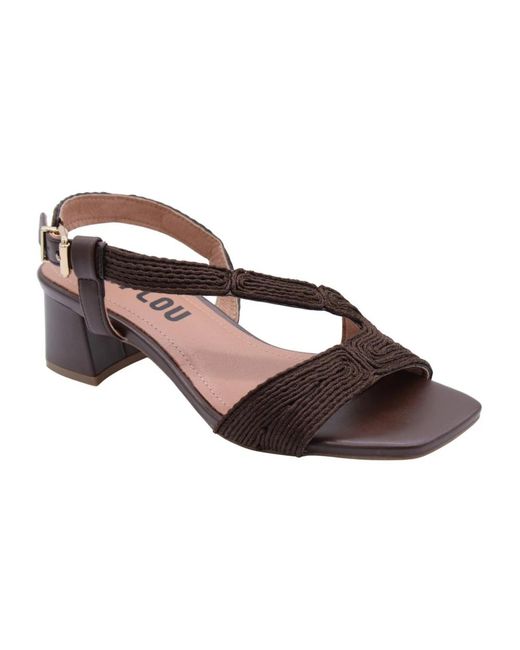 Bibi Lou Brown High Heel Sandals