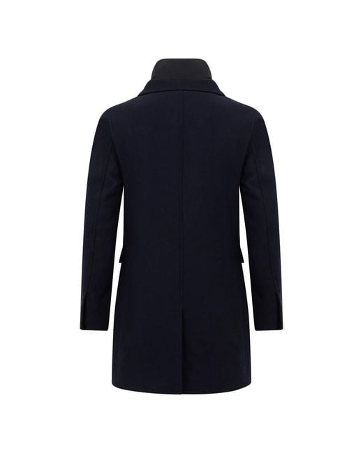 Single-Breasted Coats Herno de hombre de color Blue