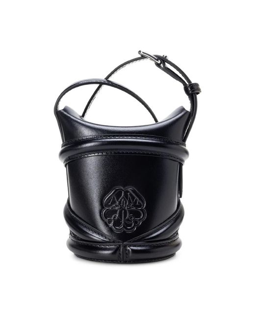 McQueen Black Shoulder Bags