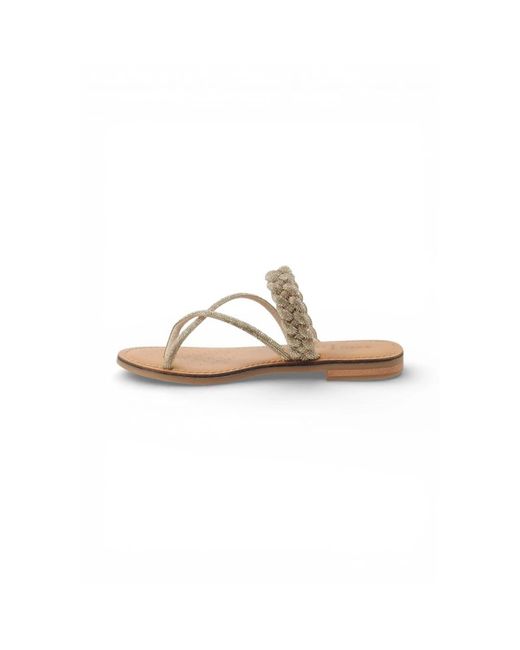 Geox Flipflops in het Metallic