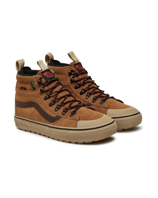 Vans Brown Lace-Up Boots for men