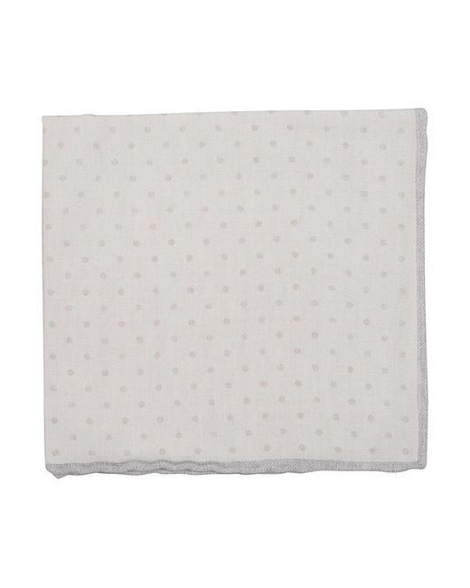 Eleventy White Handkerchiefs for men