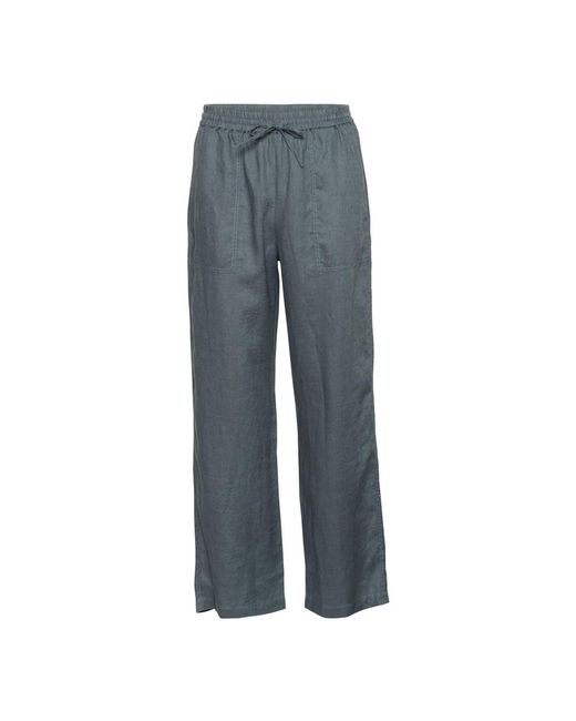 Part Two Broeken ,Grijs ,Linnen Turbulentie Linnen Broek Straight-Leg Stijl in het Gray