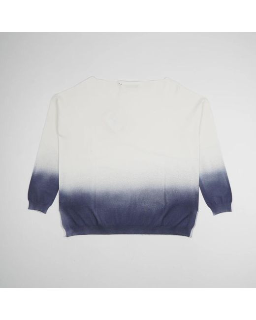 La Fileria Blue Round-Neck Knitwear