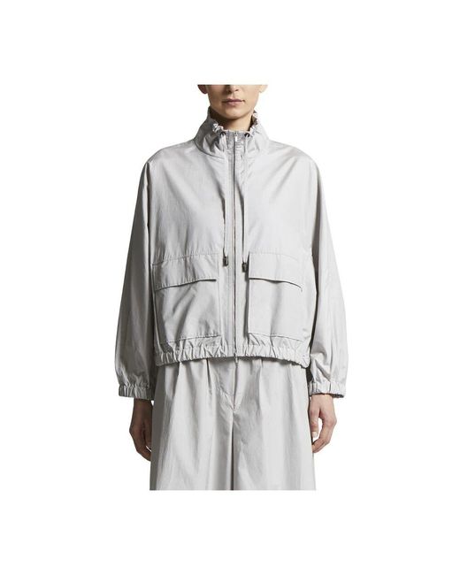 Peserico Gray Technische Baumwolljacke