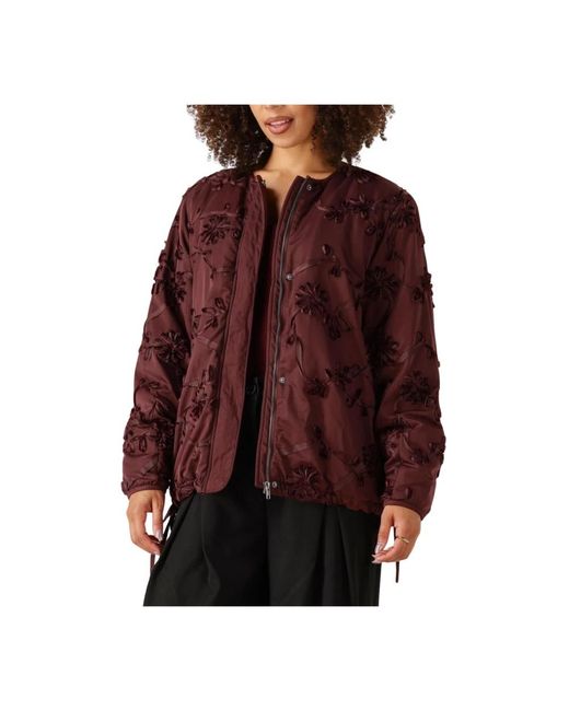Moves Jassen ,Rood ,Bordeaux Kaylie Jas Voor Vrouwen in het Red