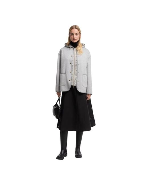 Moncler Jassen ,Grijs ,Wol Reposse 3-In-1 Wollen & Kasjmier Korte Donsjas in het Gray voor heren