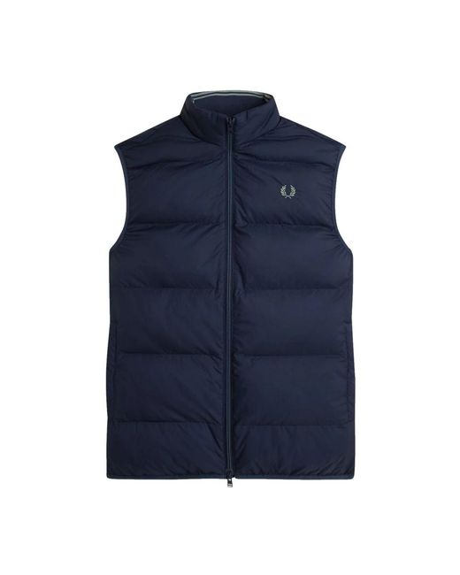 Fred Perry Blue Waistcoats for men
