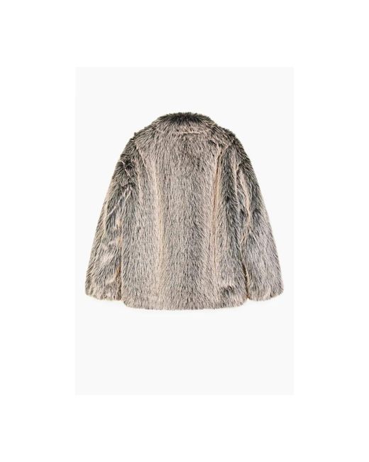 Patrizia Pepe Fluffy Rock Glam Jas in het Gray voor heren