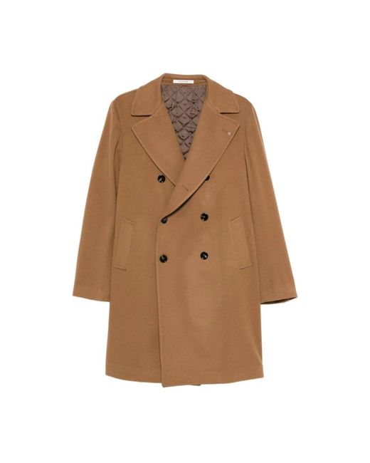 Double-Breasted Coats Tagliatore de hombre de color Brown