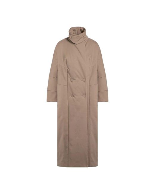 Double-Breasted Coats Dries Van Noten en coloris Brown