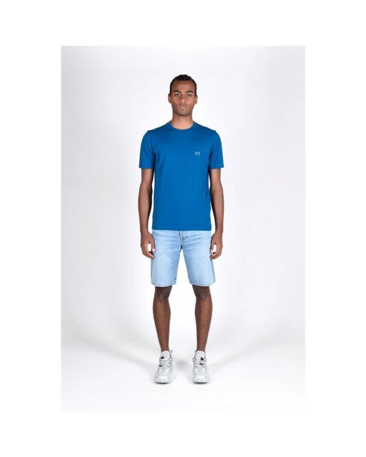 DIESEL Blue Denim Shorts for men