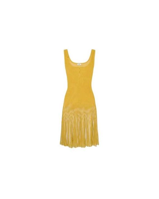 Elisabetta Franchi Yellow Short Dresses