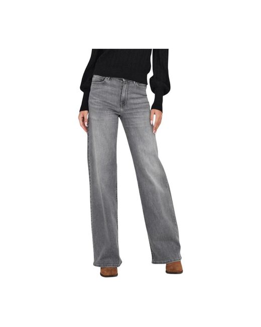 Wide Jeans ONLY de color Black