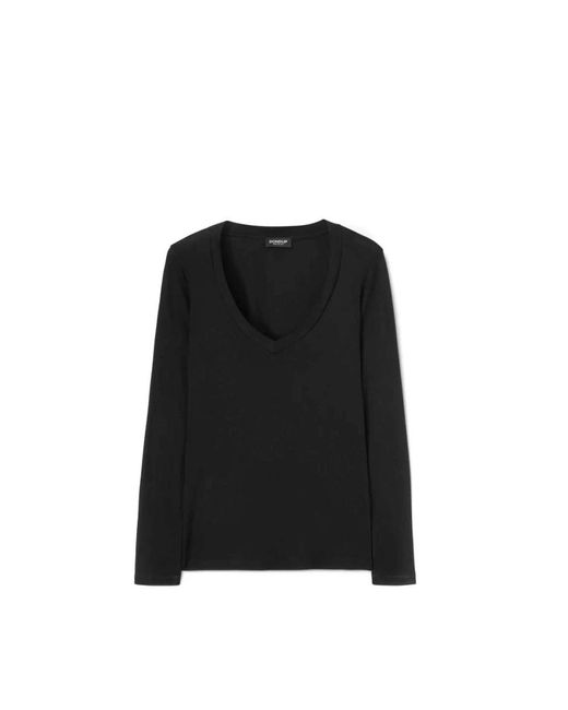 Dondup Black Long Sleeve T-Shirts