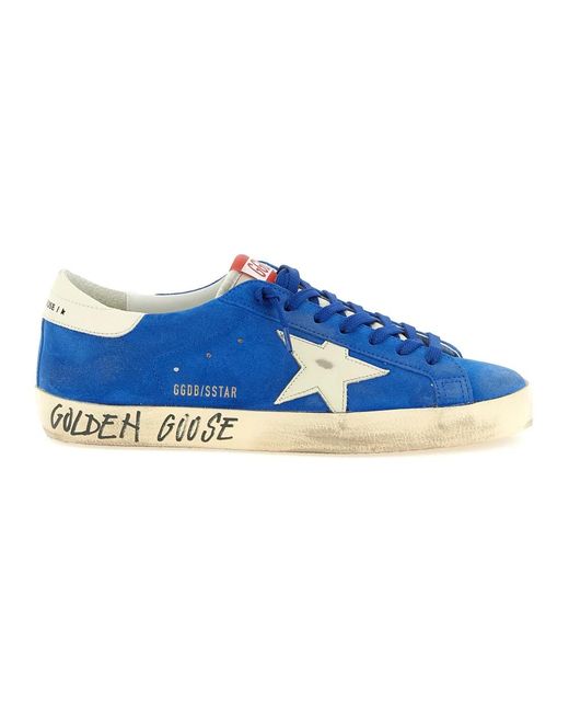 Golden Goose Deluxe Brand Blue Sneakers for men