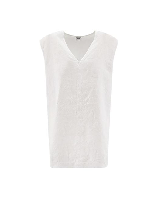 Aspesi White Sleeveless Tops